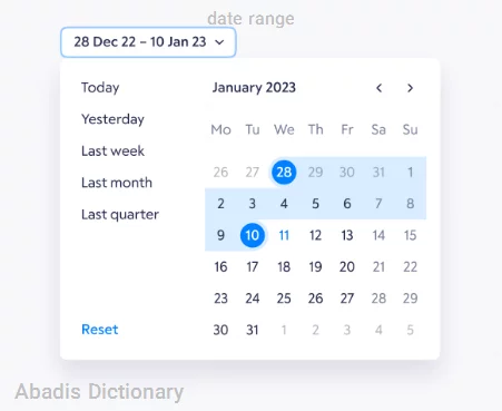 date range